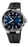 Buy Shop Oris Aquis Date Blue Dial Black Rubber Strap Watch for Men - 0173377304152-0742464EB USA Online