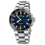 Buy Shop Oris Aquis Date Blue Dial Silver Steel Strap Watch for Men - 0173377304135-0782405PEB USA Online