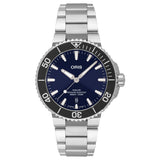 Buy Shop Oris Aquis Date Blue Dial Silver Steel Strap Watch for Men - 0173377304135-0782405PEB USA Online