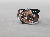 Buy Shop Oris Aquis Date Brown Dial Brown Leather Strap Watch for Men - 0173377304152-0752412EB USA Online
