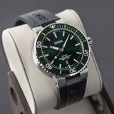Buy Shop Oris Aquis Date Green Dial Black Rubber Strap Watch for Men - 0173377304157-0742464EB USA Online