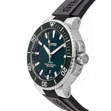Buy Shop Oris Aquis Date Green Dial Black Rubber Strap Watch for Men - 0173377304157-0742464EB USA Online