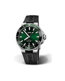 Buy Shop Oris Aquis Date Green Dial Black Rubber Strap Watch for Men - 0173377304157-0742464EB USA Online