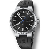 Buy Shop Oris TT1 Day Date Black Dial Black Rubber Strap Watch for Men - 0173577524154-0742406FC USA Online