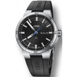 Buy Shop Oris TT1 Day Date Black Dial Black Rubber Strap Watch for Men - 0173577524154-0742406FC USA Online