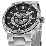 Buy Shop Oris TT1 Engine Date Skeleton Black Dial Silver Steel Strap Watch for Men - 0173377524124-0782408 USA Online