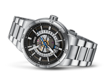 Buy Shop Oris TT1 Engine Date Skeleton Black Dial Silver Steel Strap Watch for Men - 0173377524124-0782408 USA Online