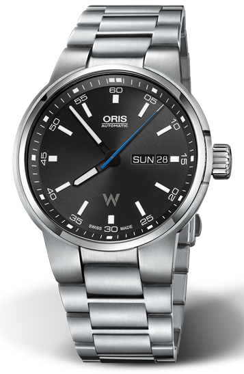 Buy Shop Oris Williams Day Date Black Dial Silver Steel Strap Watch for Men - 0173577404154-0782450S USA Online