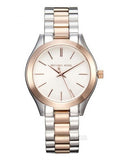 Buy Shop Michael Kors Runway White Dial Two Tone Stainless Steel Strp Watch for Women - MK3204A USA Online