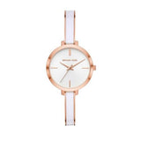 Buy Shop Michael Kors Jaryn Analog White Dial Two Tone Steel Strap Watch For Women - MK4342 USA Online