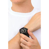 Buy Shop Guess Track Black Dial Black Steel Strap Watch for Men - GW0426G3 USA Online