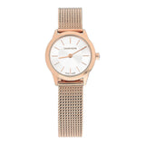 Buy Shop Calvin Klein Minimal White Dial Rose Gold Mesh Bracelet Watch for Women - K3M23626 USA Online
