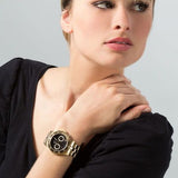 Buy Shop Marc Jacobs Blade Chronograph Black Dial Gold Steel Strap Watch for Women - MBM3309 USA Online