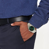 Buy Shop D1 Milano Ultra Thin Green Dial Silver Steel Strap Watch for Men - D1-UTBJ37 USA Online