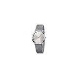 Buy Shop Calvin Klein Minimal Silver Dial Silver Mesh Bracelet Watch for Women - K3M2212Z USA Online