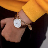 Buy Shop Daniel Wellington Classic Petite Bristol White Dial Brown Leather Strap Watch For Women - DW00100227 USA Online