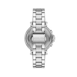 Buy Shop Michael Kors Maren Chronograph Silver Dial Silver Steel Strap Watch for Women - MK7495 USA Online