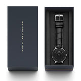 Buy Shop Daniel Wellington Classic Reading Black Dial Black Leather Strap Watch For Women - DW00100147 USA Online