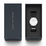 Buy Shop Daniel Wellington Classic Cornwall White Dial Black Nylon Strap Watch For Men - DW00100260 USA Online
