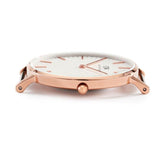 Buy Shop Daniel Wellington Classic Glasgow White Dial Two Tone NATO Strap Watch For Women - DW00100031 USA Online