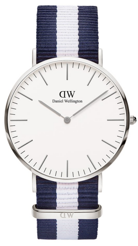 Buy Shop Daniel Wellington Classic Glasgow White Dial Two Tone NATO Strap Watch For Men - DW00100018 USA Online