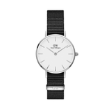 Buy Shop Daniel Wellington Classic Petite Cornwall White Dial Black Nylon Strap Watch For Women - DW00100252 USA Online