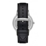 Buy Shop Emporio Armani Renato Analog Black Dial Black Leather Strap Watch For Men - AR8035 USA Online