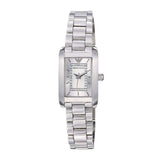 Buy Shop Emporio Armani Classic Diamonds Silver Dial Silver Steel Strap Watch For Women - AR3170 USA Online