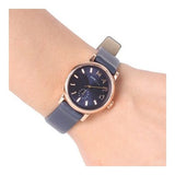 Buy Shop Marc Jacobs Baker Navy Blue Dial Blue Leather Strap Watch for Women - MBM1331 USA Online