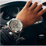 Buy Shop Michael Kors Runway Silver Dial Silver Steel Strap Watch for Men- MK8086 USA Online