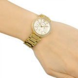 Buy Shop Michael Kors Parker White Dial Gold Steel Strap Watch for Women - MK6056 USA Online