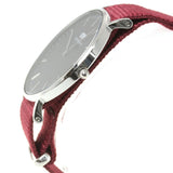 Buy Shop Daniel Wellington Classic Roselyn Black Dial Maroon Nylon Strap Watch For Women - DW00100274 USA Online