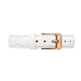 Buy Shop Daniel Wellington Classic Petite Bondi Black Dial White Leather Strap Watch For Women - DW00100285 USA Online