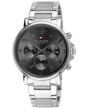 Buy Shop Tommy Hilfiger Chronograph Grey Dial Silver Steel Strap Watch for Men - 1710382 USA Online