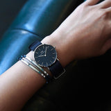 Buy Shop Daniel Wellington Classic Cornwall Black Dial Black Nylon Strap Watch For Women - DW00100149 USA Online