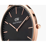 Buy Shop Daniel Wellington Classic Roselyn Black Dial Maroon Nylon Strap Watch For Women - DW00100273 USA Online