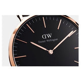 Buy Shop Daniel Wellington Classic St Mawes Black Dial Brown Leather Strap Watch For Men - DW00100124 USA Online