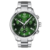 Tissot Chrono XL Classic Green Dial Silver Steel Strap Watch for Men - T116.617.11.092.00