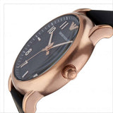 Buy Shop Emporio Armani Luigi Quartz Black Dial Black Rubber Strap Watch For Men - AR11097 USA Online
