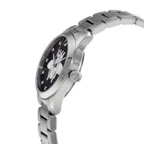 Gucci G Timeless Quartz Diamonds Black Dial Silver Steel Strap Watch For Women - YA1265024