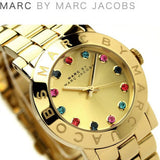 Buy Shop Marc Jacobs Blade Gold Dial Gold Steel Strap Watch for Women - MBM3141 USA Online