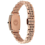 Buy Shop Emporio Armani Gianni T-Bar Analog Crystal Brown Dial Rose Gold Steel Strap Watch For Women - AR11407 USA Online