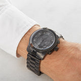 Buy Shop Michael Kors Runway Chronograph Black Dial Black Steel Strap Watch for Men - MK8157 USA Online