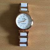 Coach Sport White Dial Two Tone Steel Strap Watch for Women - 14502463