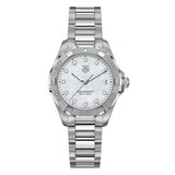 Tag Heuer Aquaracer Diamonds Mother of Pearl Dial Silver Steel Strap Watch for Women - WBD1414.BA0741