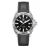Buy Shop Tag Heuer Aquaracer Quartz Black Dial Black Rubber Strap Watch for Men - WBD1110.FT8021 USA Online