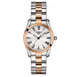 Buy Shop Tissot T Wave Mother of Pearl Dial Two Tone Steel Strap Watch For Women - T112.210.22.113.01 USA Online