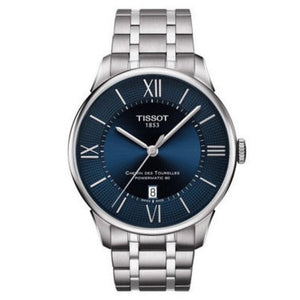 Buy Shop Tissot Chemin Des Tourelles Powermatic 80 Blue Dial Silver Steel Strap Watch for Men - T099.407.11.048.00 USA Online