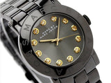 Buy Shop Marc Jacobs Amy Black Dial Black Steel Strap Watch for Women - MBM8595 USA Online