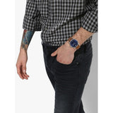 Buy Shop Fossil Commuter Blue Dial Blue Leather Strap Watch for Men - FS5325 USA Online